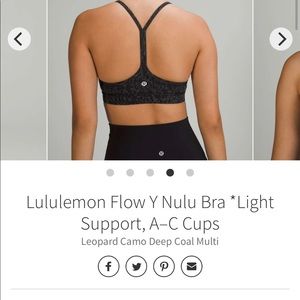 NWOT Lululemon Flow Y Nulu Bra *Light Support, AC Cups